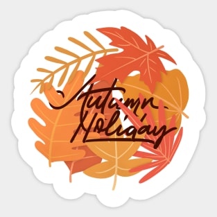 autumn holiday Sticker